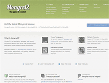 Tablet Screenshot of mongrel2.org